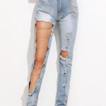 long trou sur un jean