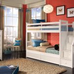 lit superposé pour enfant en bois blanc