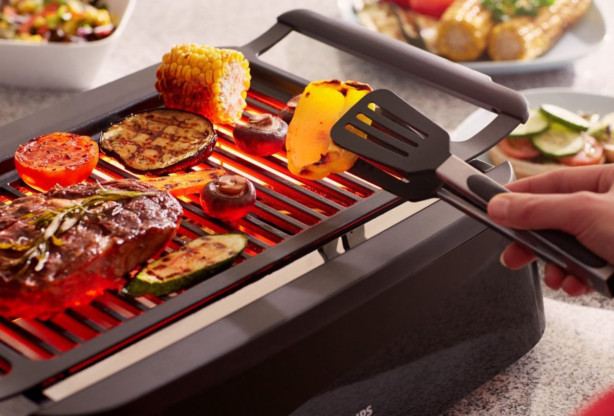otwarty grill elektryczny