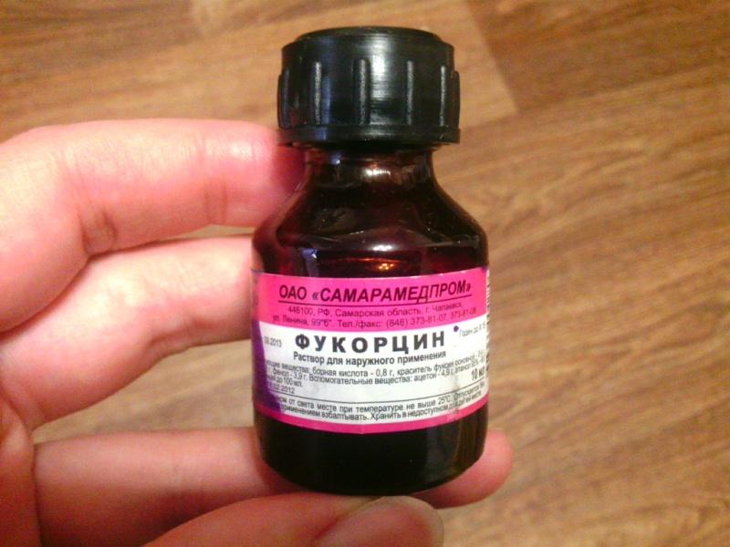 flacon de fukortsine