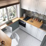kitchen set top view