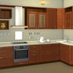 kitchen set brown large
