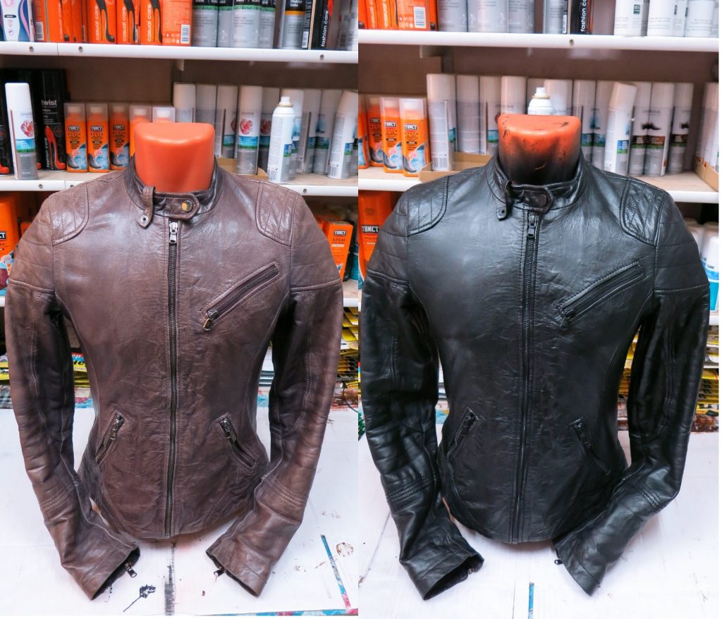 peindre la veste avant et après