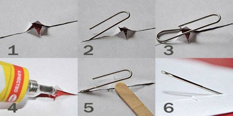 comment accrocher une photo sur un trombone