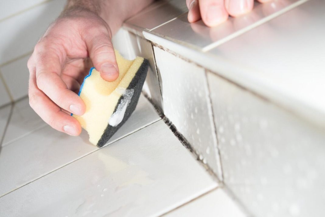 pulire il bagno dalla muffa