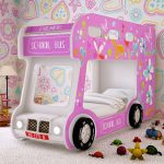 bed - pink bus