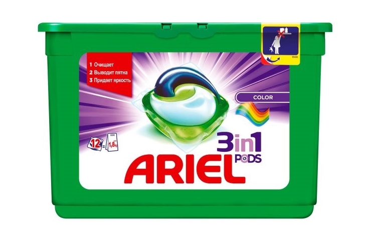 capsules de lavage Ariel Color 3 en 1