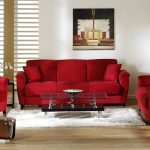 red sofa