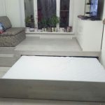 conception de photo de podium de lit