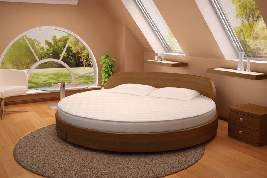 round bed