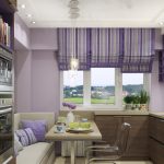 cocina de 9 metros cuadrados con decoración de sofá