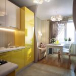 cocina de 9 metros cuadrados con un sofá foto interior