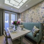 cocina de 9 metros cuadrados con un sofá foto decoración