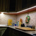 casque d'éclairage dans le décor de la cuisine