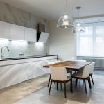 casque d'éclairage dans les idées de décoration de cuisine