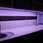 casque d'éclairage dans les vues de la cuisine