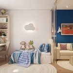 mobili in una decorazione fotografica di un appartamento di una stanza