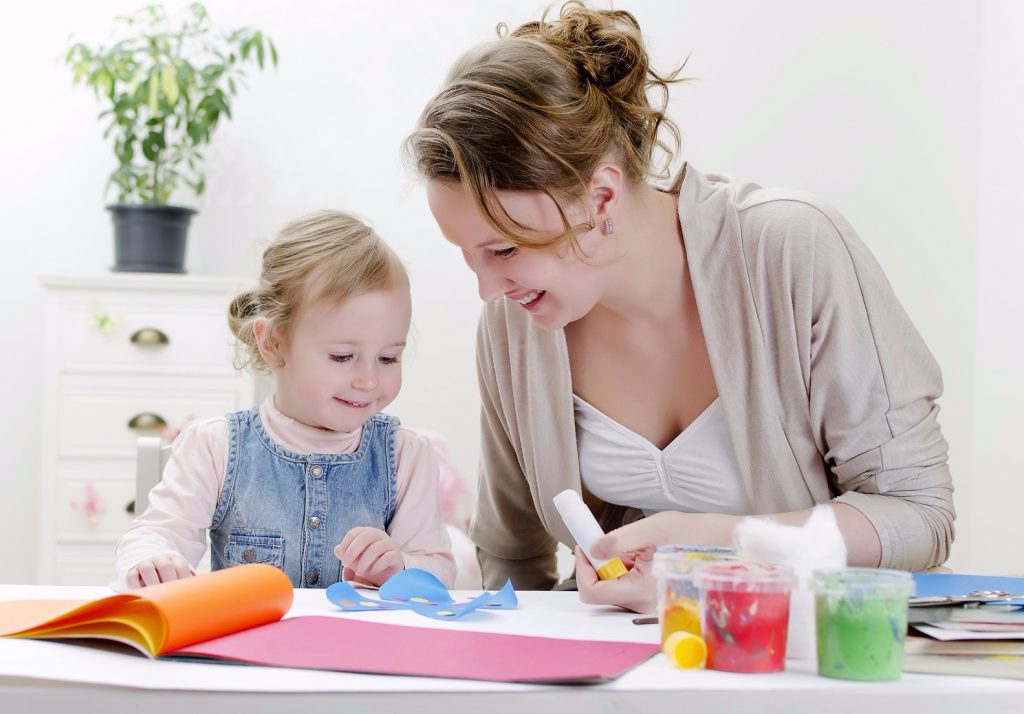 bricolage avec un enfant