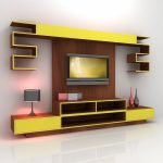 sarı televizyon rafı