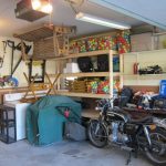 étagères et étagères dans les options de photo de garage
