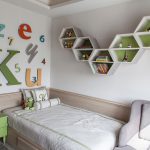 étagères sur le mur photo décoration