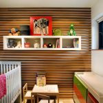 étagères sur le décor de photo de mur