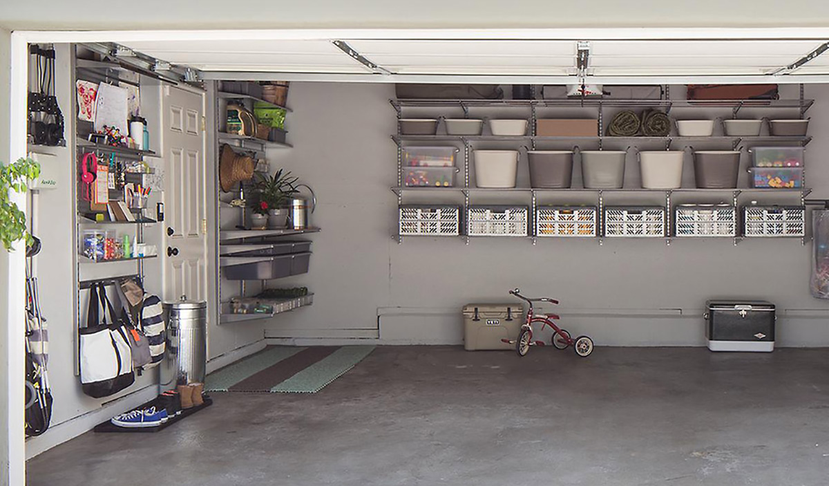 idées de photos d'étagères de garage