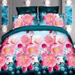 bedlinnen met bloemen