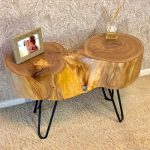 table insolite avec coupe à la scie