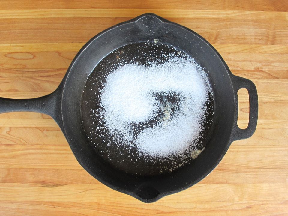 calcinação de sal