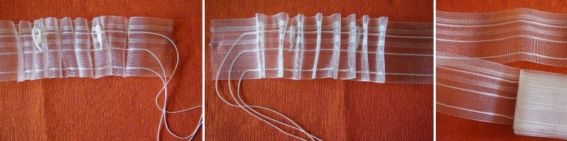 rubans de tulle transparents