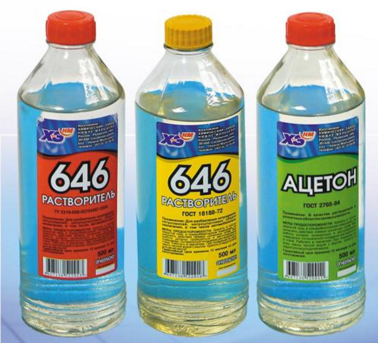 solvent, acetonă, kerosen