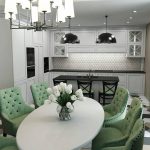 kitchen furniture green chairs