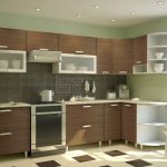 kitchen furniture checkered floor