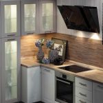 kitchen furniture transparent cabinets