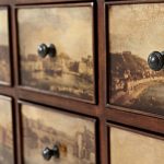 fissures de la commode de découpage