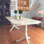 restauration et peinture de la table design