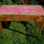 restauration et peinture de la table design photo