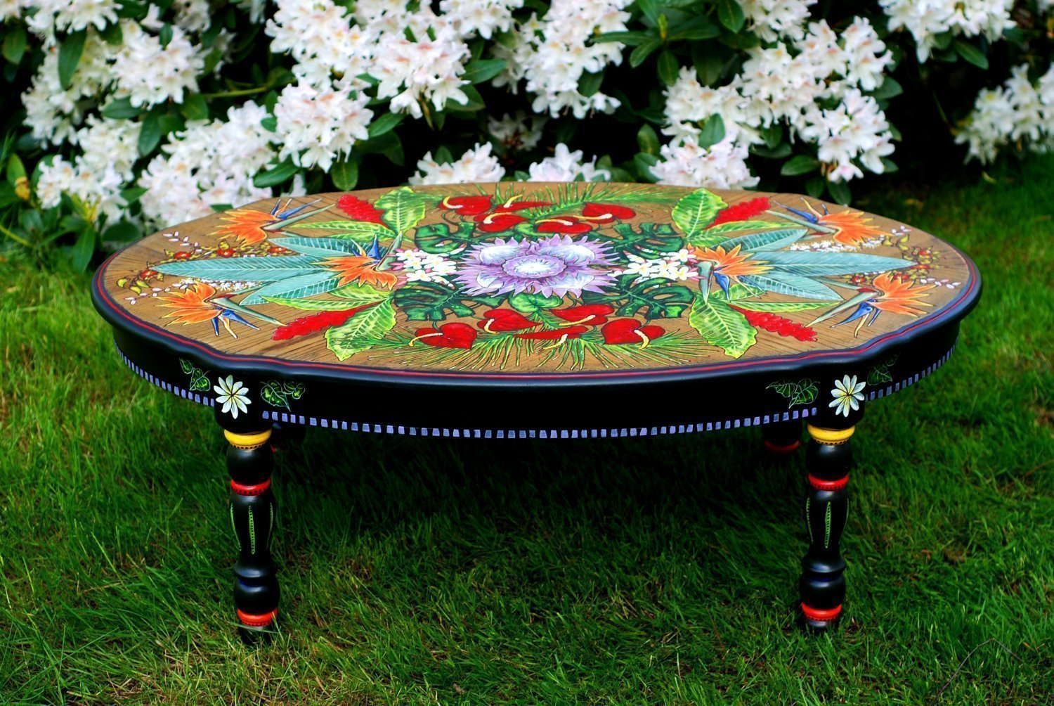 table basse de peinture