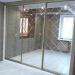 sliding wardrobe with facet mirror options ideas