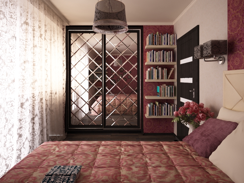 wardrobe with facet design ideas