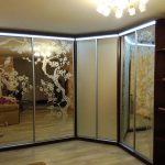 Schiebegarderobe mit Beleuchtung Fotodekoration