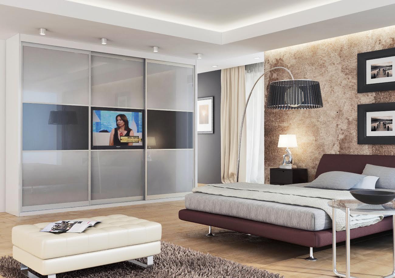 Kleiderschrank mit TV-Design