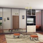 Kleiderschrank mit TV-Fotointerieur