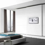Kleiderschrank mit TV-Design-Ideen