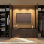 Kleiderschrank mit TV-Foto-Design
