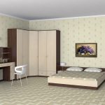 leichter Kleiderschrank in der Ecke