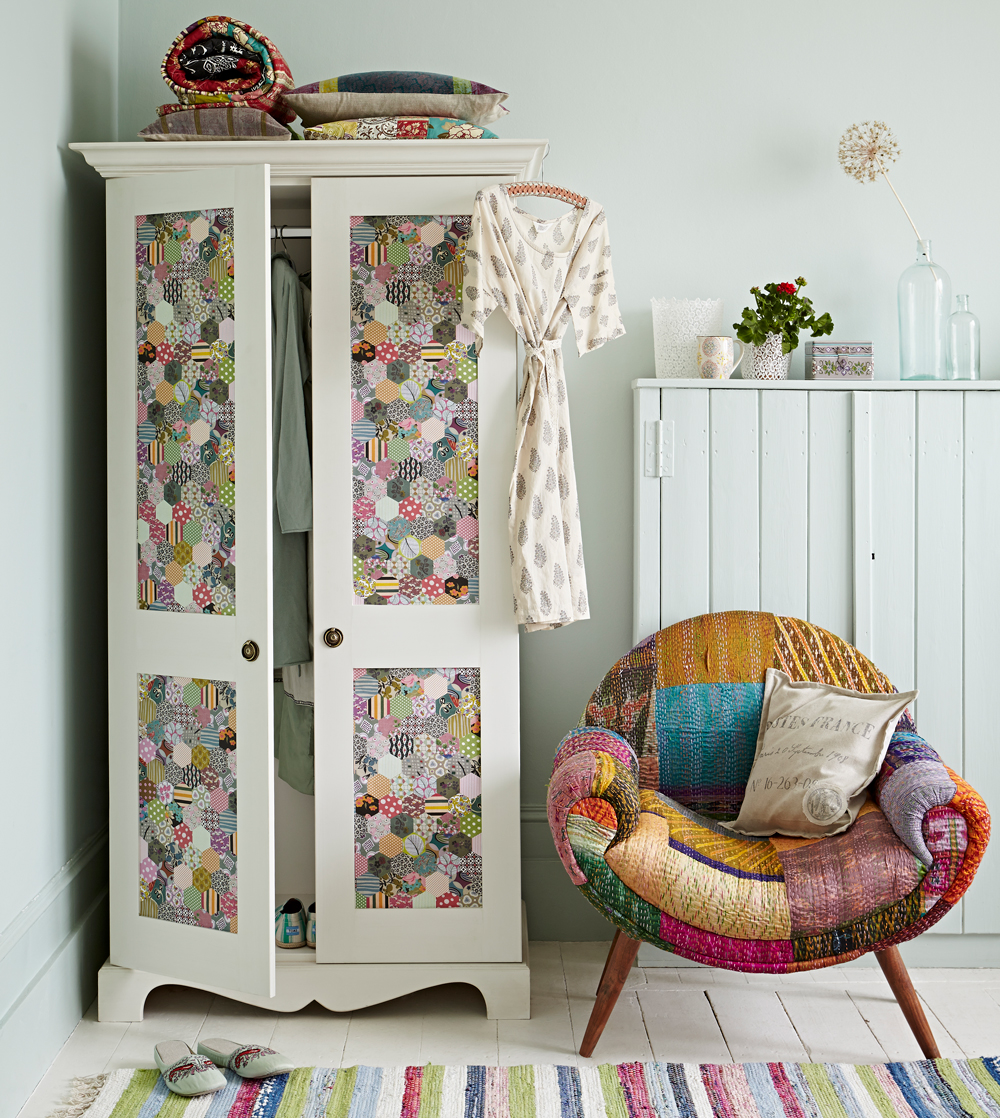 Patchwork-Kleiderschrank
