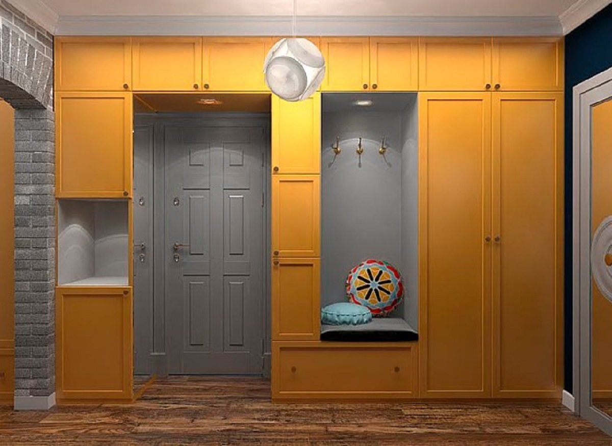 Kleiderschrank um die Tür Fotodekoration