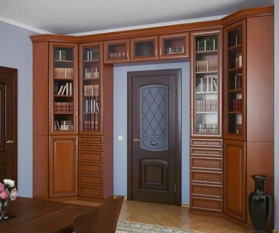 Kleiderschrank um die Tür Fotodekoration